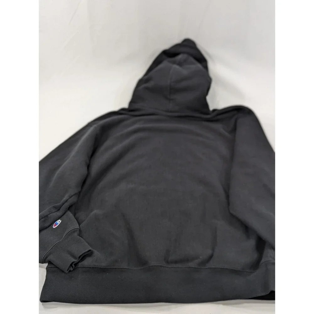 Champion Reverse Weave‎ Hoodie Sweatshirt Black Hooded Pullover Sports Sz 2XL